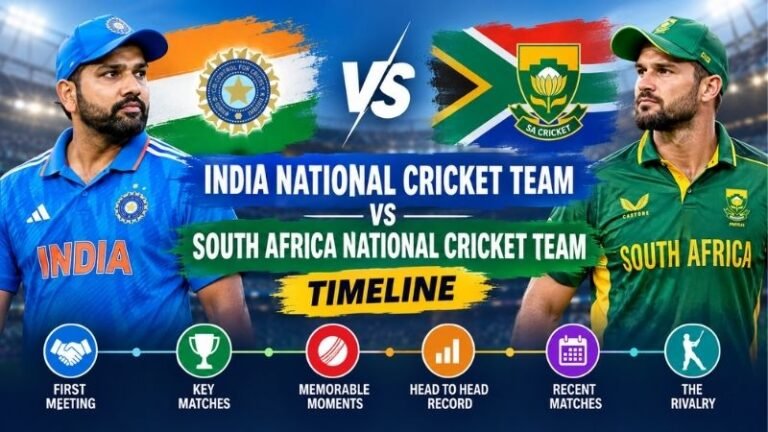 India National Cricket Team vs South Africa National Cricket Team Timeline